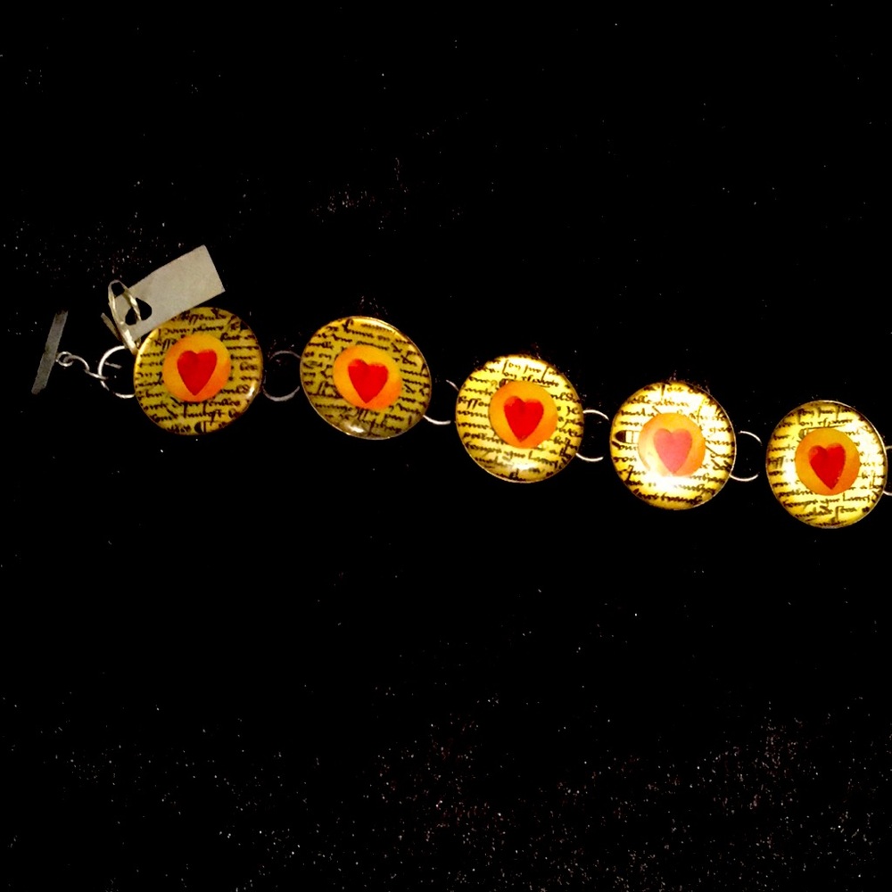Hearts sterling bracelet NWT